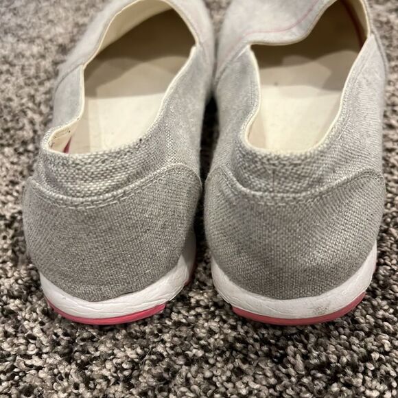 🌸 Lands' End Recycled Espadrilles | Gray Pink White | Like New! 🌿 - Picture 7 of 8